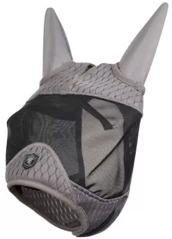 Gladiator Half Fly Mask - Black/Grey