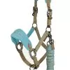 LeMieux Vogue Fleece Headcollar & Leadrope - Azure