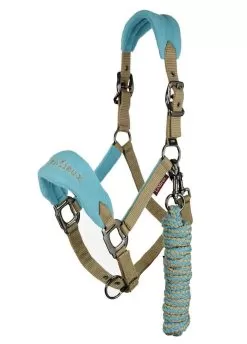 LeMieux Vogue Fleece Headcollar & Leadrope - Azure