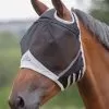 Shires Fine Mesh Fly Mask With Ear Holes - Black