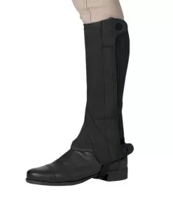 Ovation® Child's Elite Amara™ Ribbed Half Chaps -Equestrian Equipment Shop ovation childs amara half chaps Black 50766.1549572192