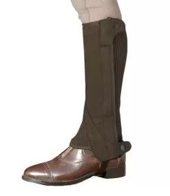 Ovation® Ladies Elite Amara™ Ribbed Half Chaps -Equestrian Equipment Shop ovation childs amara half chaps Brown 19865.1549573035