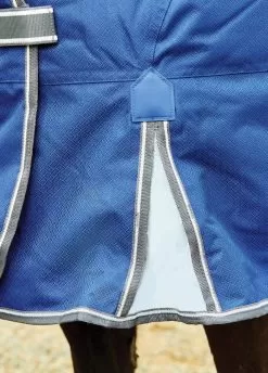 Weatherbeeta ComFiTec Premier Free II Detach-A-Neck Med - Dark Blue/Grey/White -Equestrian Equipment Shop premierfeatures4rdy