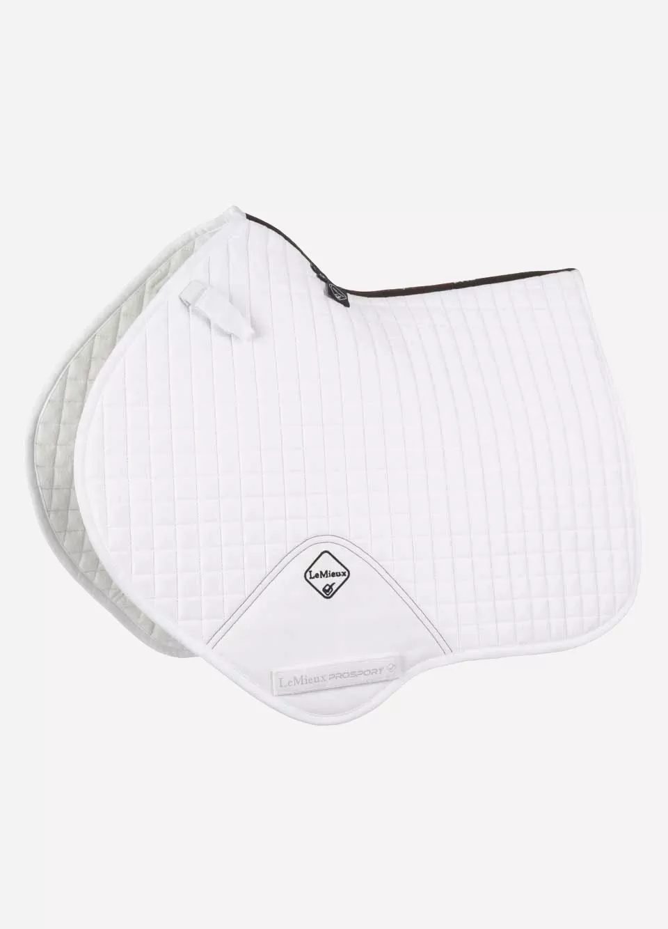 LeMieux Suede CC Square - White 1 LeMieux Suede CC Square - White