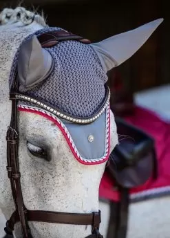 Ps Of Sweden Fly Hood - Scarlet -Equestrian Equipment Shop psflyhatscarletrdy