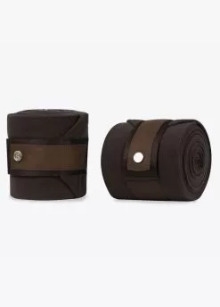 PS Of Sweden Suede Polo Bandages - Coffee