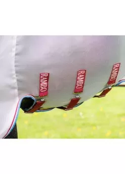 Rambo Protector Disc Front - Oatmeal/Cherry 9 Rambo Protector Disc Front - Oatmeal/Cherry -Equestrian Equipment Shop rambo protector oatmeal cherry 4rdy