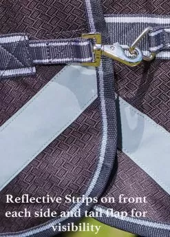 Weatherbeeta ComFiTec Plus Dynamic Combo Medium/Lite Turnout - Teal/Cer/Yell -Equestrian Equipment Shop reflectivestrips 5