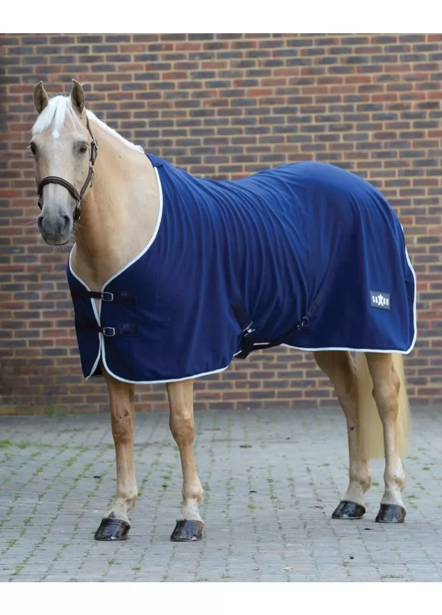 Saxon Defiant Fleece Standard Neck - Navy/White 1 Saxon Defiant Fleece Standard Neck - Navy/White