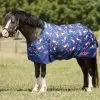 Saxon 600D Pony Standard Neck Medium - Blue Unicorn Print