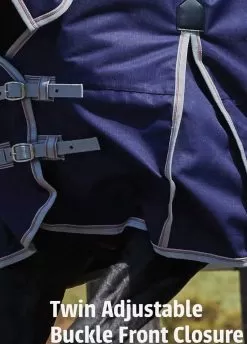 Weatherbeeta ComFiTec Essential Combo Lite Plus Turnout Rug - Navy/Silver/Red 14 Weatherbeeta ComFiTec Essential Combo Lite Plus Turnout Rug - Navy/Silver/Red -Equestrian Equipment Shop twinadjustablebucklefrontclosure