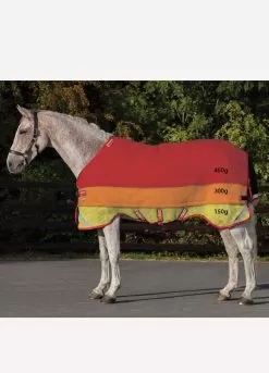 Rambo Supreme Vari-Layer Heavy Turnout Rug 450g - Black/Red -Equestrian Equipment Shop varilayerphotordy 1