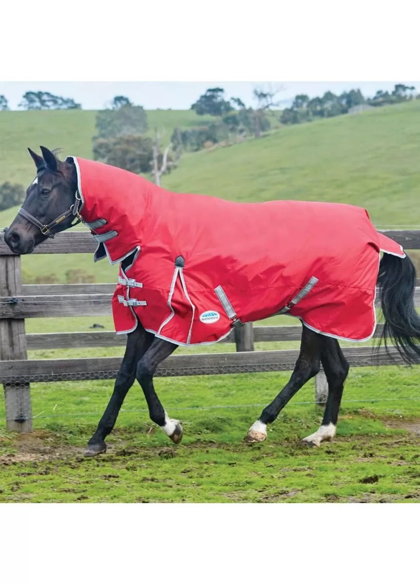 Weatherbeeta ComFITec Classic Combo Neck Medium/Lite - Red/Silver 1 Weatherbeeta ComFITec Classic Combo Neck Medium/Lite - Red/Silver
