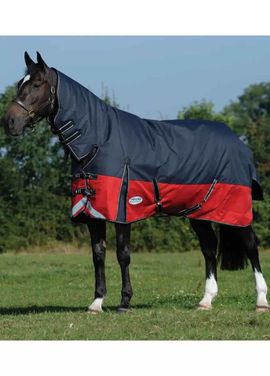 Weatherbeeta Plus Dynamic II Combo Neck Medium - Black/Red/Silver 1 Weatherbeeta Plus Dynamic II Combo Neck Medium - Black/Red/Silver