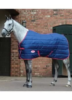 Weatherbeeta 210D Channel Quilt Standard Neck Medium - Blueberry/Pink