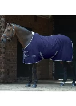 Weatherbeeta Cotton Show Sheet - Dark Blue/Grey/White