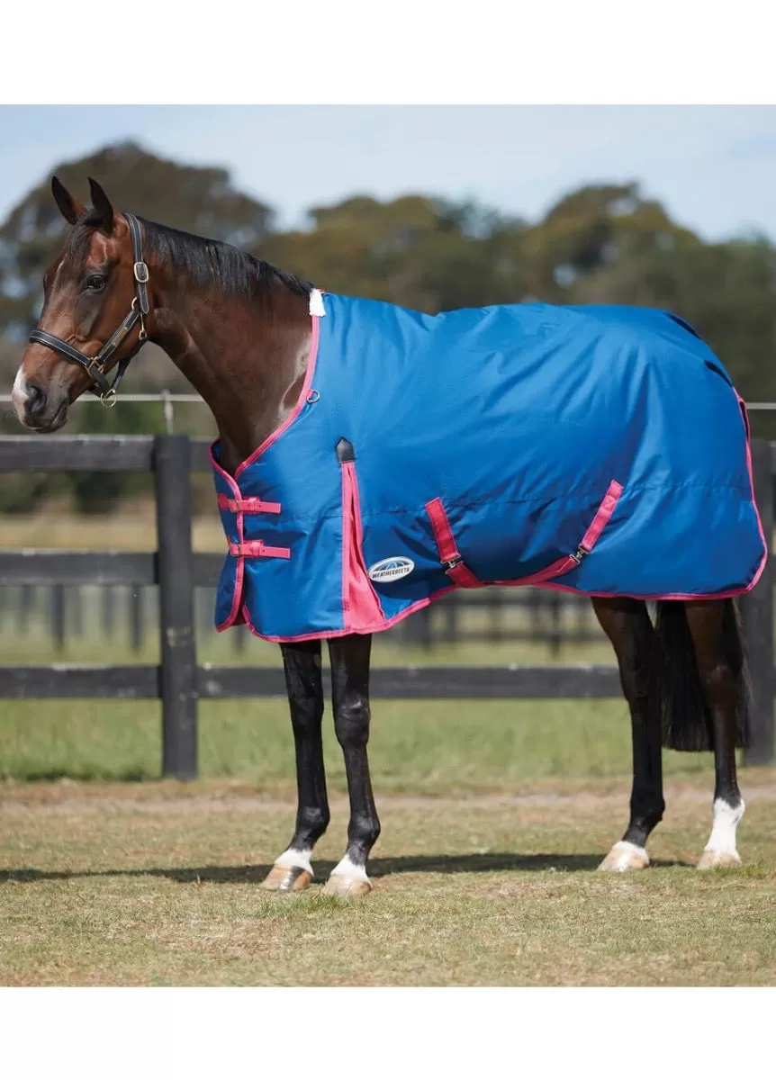 Weatherbeeta ComFITec Classic Standard Neck Med/Lite - Blueberry/Pink 1 Weatherbeeta ComFITec Classic Standard Neck Med/Lite - Blueberry/Pink