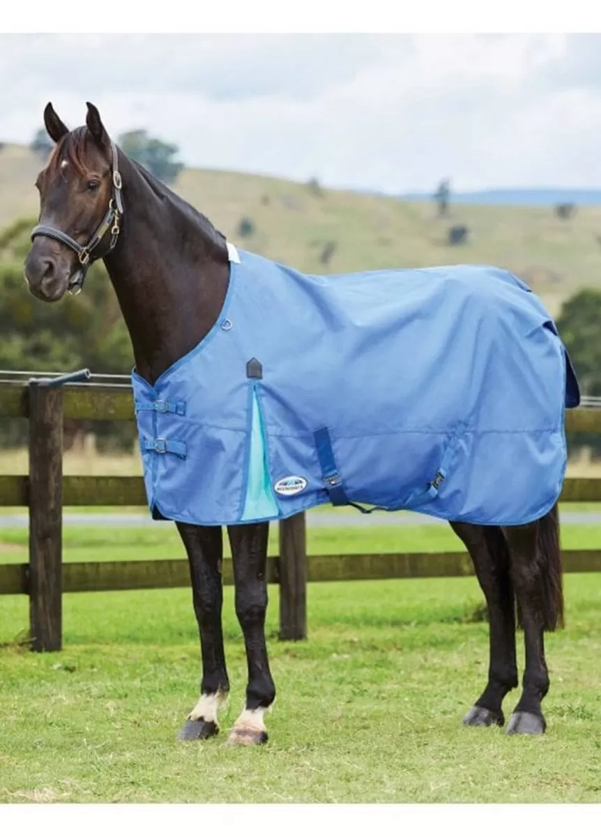 Weatherbeeta ComFITec Classic Standard Neck Lite - Delft Blue/Mint 1 Weatherbeeta ComFITec Classic Standard Neck Lite - Delft Blue/Mint