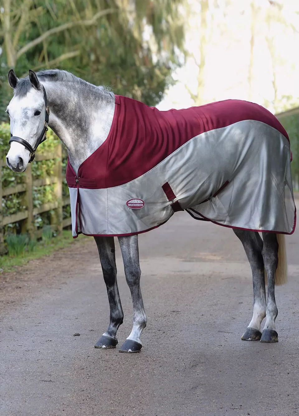 WeatherBeeta Micro-Air Standard Neck Cooler - Burgundy/Grey 1 WeatherBeeta Micro-Air Standard Neck Cooler - Burgundy/Grey