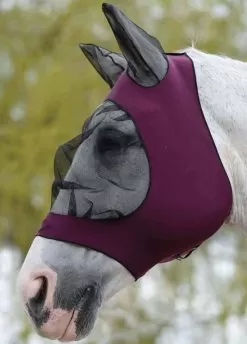 Weatherbeeta Stretch Eye Saver With Ears - Purple/Black